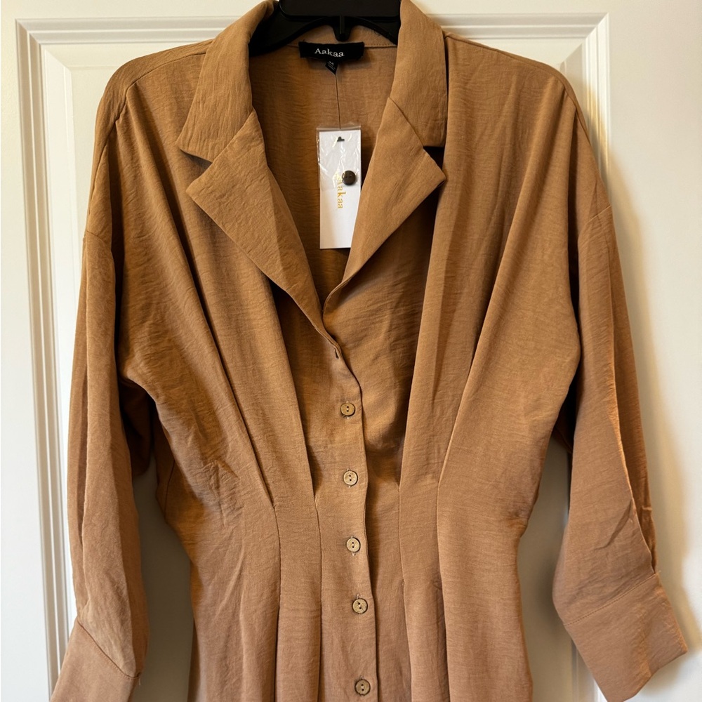 New tan dress with tags